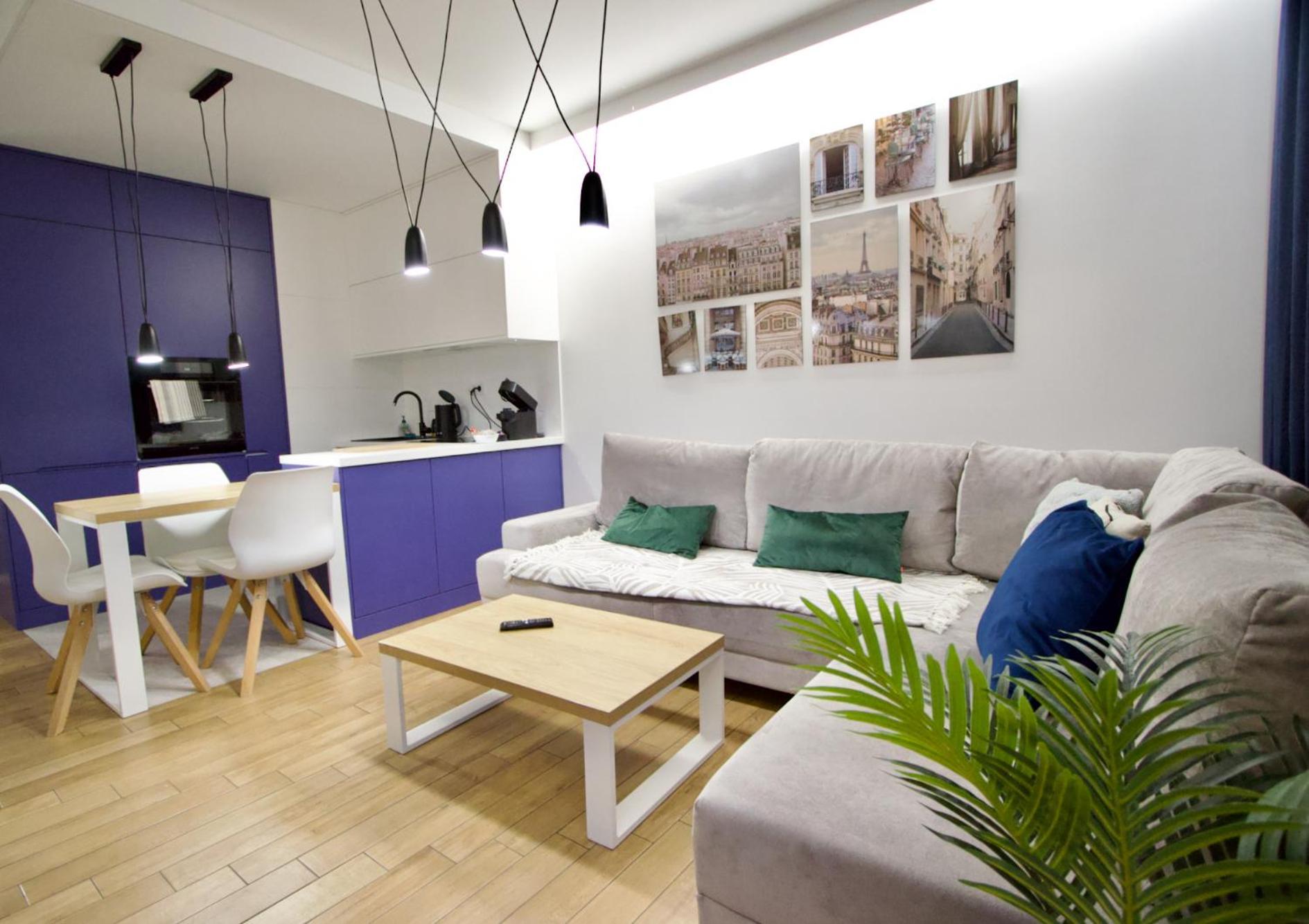 Wola Blue Modern Apartment Warsaw Exterior photo