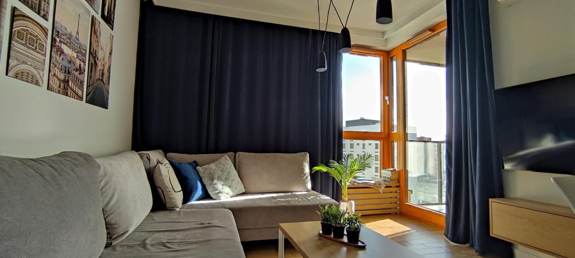 Wola Blue Modern Apartment Warsaw Exterior photo