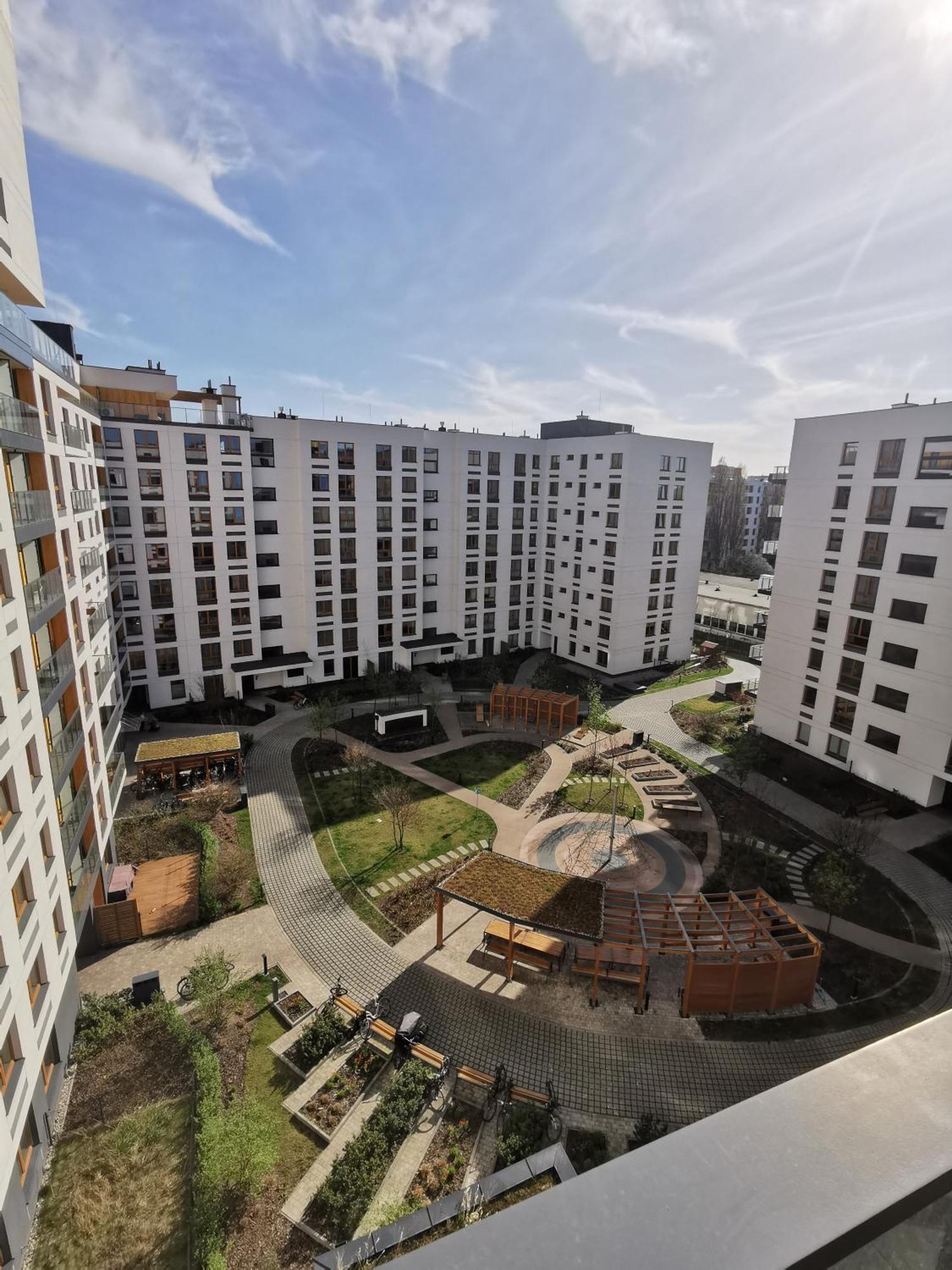 Wola Blue Modern Apartment Warsaw Exterior photo
